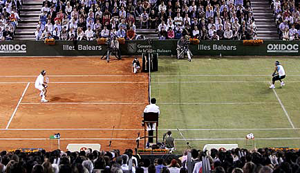 Tennis court surfaces