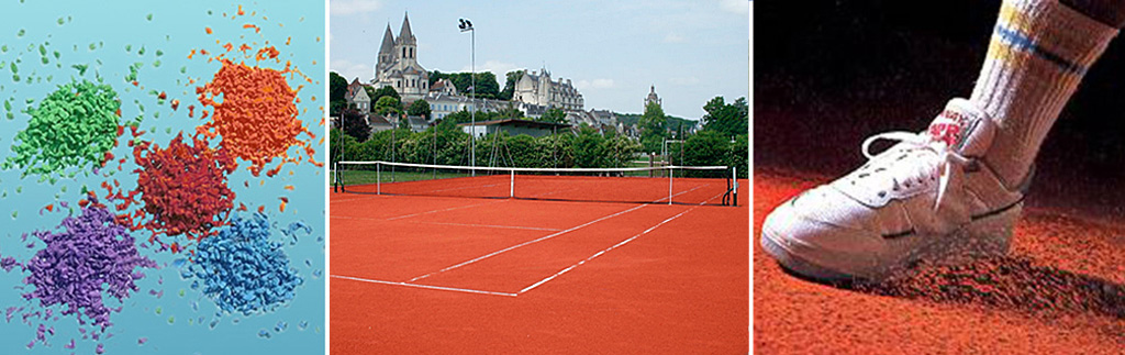 court surface, synthetic clay
